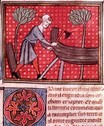 Construction of the Ark of Noah (detail)