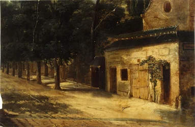 The corner of Rue du Faubourg-Saint-Honoré, present-day 8th arrondissement (between 1820 and 1840)