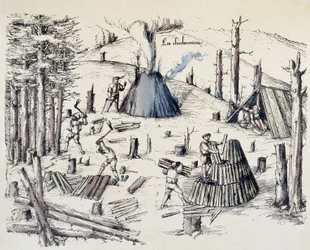 The charcoal burners - in La croix aux mines