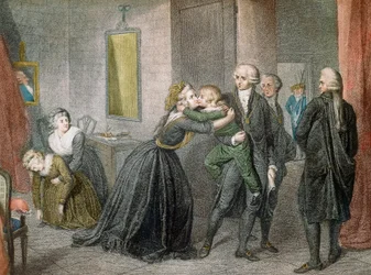 Louis XVII was separated from his mother Marie Antoinette on July 3