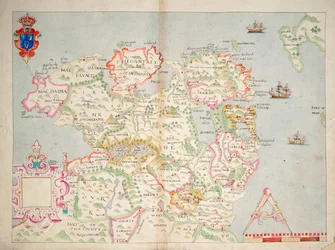 Map of the north of Ireland, c.1600