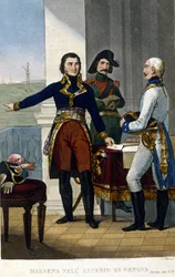 Marshal André Masséna (1756-1817) at the siege of Genes in April 1800