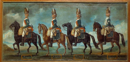 Military uniforms of dragons, according to the order of 1779