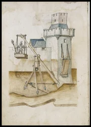 Moat passage system by lever