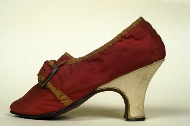 Model of Red Heeled Shoes (Pumps) for Women of the 18th Century