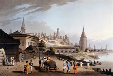 Moscow, the Kremlin. 19th Century Illustration