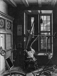 Olaus Romer, Danish Astronomer, observes the eclipses of Jupiter