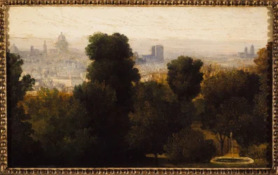 Paris seen from the heights of Belleville (circa 1840, present-day 19th arrondissement, in 1840)