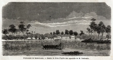 Penitentiary of Saint Louis of French Guiana, organized exclusively for logging on behalf of the government, established in 1859 as an extension of the penitentiary of Saint Laurent which became insufficient, they were completely independent, but located f
