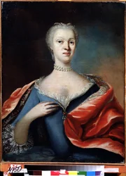 Portrait of Charlotte Christine of Brunswick Wolfenbuttel, Wife of the Tsarevich Alexei of Russia