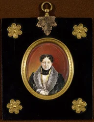 Portrait of the ballet master Charles Louis (Charles-Louis) Didelot (1767-1837). Anonymous work, oil on cardboard, c. 1820. 19th-century portrait, classicism. State Museum of Theatre and Music Art, Saint Petersburg