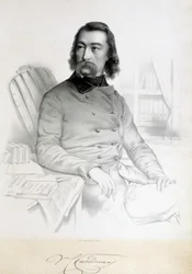 Portrait of Barthelemy Prosper Enfantin, dit le Père Enfantin (1796-1864), Saint-Simonian