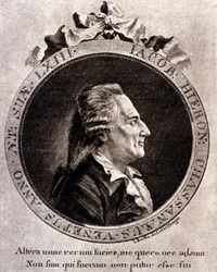 Portrait of Casanova (1725 - 1798) - portrait in frontispiece, in Histoire de ma fuite des prisons de la République de Venice, written in Dux en Bohemia