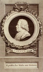 Portrait of Christoph Gluck (1714-1787) German composer