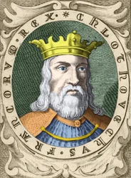 Portrait of Clovis I (c. 466 - 511) King of the Francs