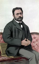 Portrait of Emile Zola (1840-1902) - in 