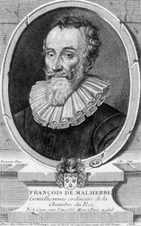 Portrait of François Malherbe, French poet (1555-1628) - engraving