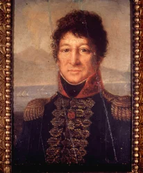 Portrait of Joachim Murat (1767 - 1815). Anonymous painting early 19th century. Museo Napoleonico in Rome