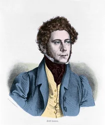 Portrait of Joseph Lanner, Austrian Composer, Violinist and Conductor