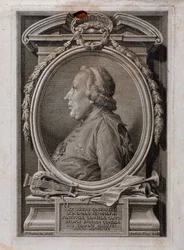 Portrait of Joseph Santarelli (engraving)