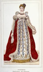 Portrait of Joséphine by Beauharnais Bonaparte (1763-1814), Empress of the French. Engraving of 1830