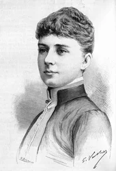 Portrait of Princess Ebba Munck, wife of Prince Oscar II of Sweden in 1888.