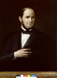 Portrait of Saverio Mercadante (1795-1870), Italian composer, anonymous painting. Museo teatrale della scala, Milan