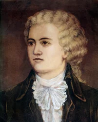 Portrait of the Austrian composer Wolfgang Amadeus Mozart (1756-1791) at the time of his stay in Prague in 1786