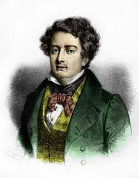 Portrait of the French tenor Adolphe Nourrit.