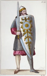 Portrait of the Paladin Roland, nephew of Charlemagne