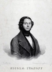 Portrait of the Russian singer Nicola Ivanoff