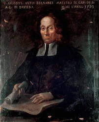 Portrait of the composer Giuseppe Antonio Bernabei (1649-1732). Anonymous painting. 18th century. Bologna, Civico Museo Bibliografico Musicale