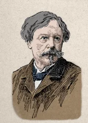 Portrait of the writer Edmond de Goncourt (1822-1896) 19th century