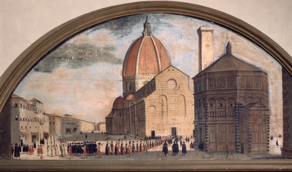 Procession on Cathedral Santa Maria del Fiore Square, Florence