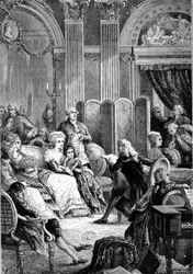 Reading of Paul and Virginie in the Salons of Madame Necker - in Histoire de France by Guizot