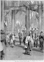 Reception of Lord Dufferin by the King of Burma