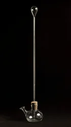 Reproduction of the thermoscope used by Galileo Galilei for his studies on the effect on air density produced by temperature variations. Florence, Istituto e Museo di Storia delle Scienze