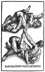 Roman Wrestlers - in "Hieronymi Mercurialis de Arte Gymnastica"