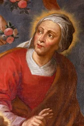 Saint Anne, Our Lady and Jesus Child, Altar Cloth in Northern Side Altar