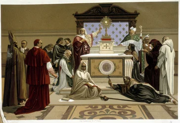 Saint Vincent de Paul theologian from painting, 19th century