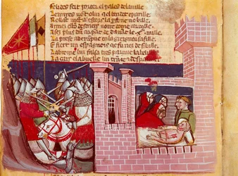 Scene of the Battle of Roncesvaux in 778