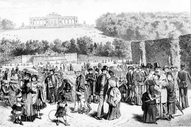 Schonbrunn Park in Vienna