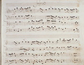 Sheet Music Page for the Opera Mithridate