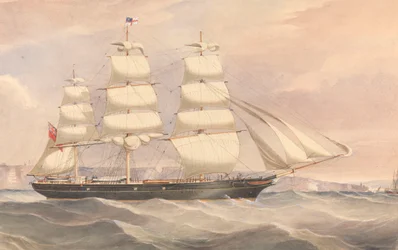 Silver Eagle clipper ship, c.1861-64