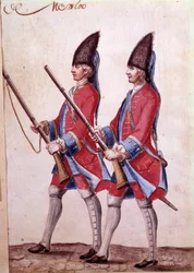 Soldiers of the Regiment of Mexico (detail)