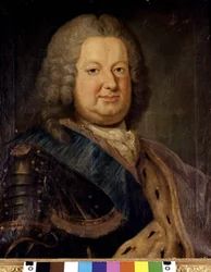 Stanislaw Leszczynski (Stanislas I, King of Poland) (1677 - 1766). Painting. Paris, Bibl. Polish.