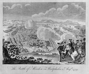 The Battle of Minden in Westphalia