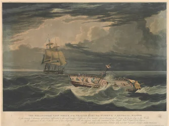 The Melancholy Ship Wreck of the Frances Mary from St Johns... the appearance on the 7th March 1826 of His Majesty