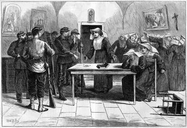 The Paris Commune in 1871: Search by the Federes of a House Occupied by Nuns