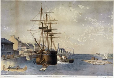 The Port of Montreal in 1830 - by Spronle
